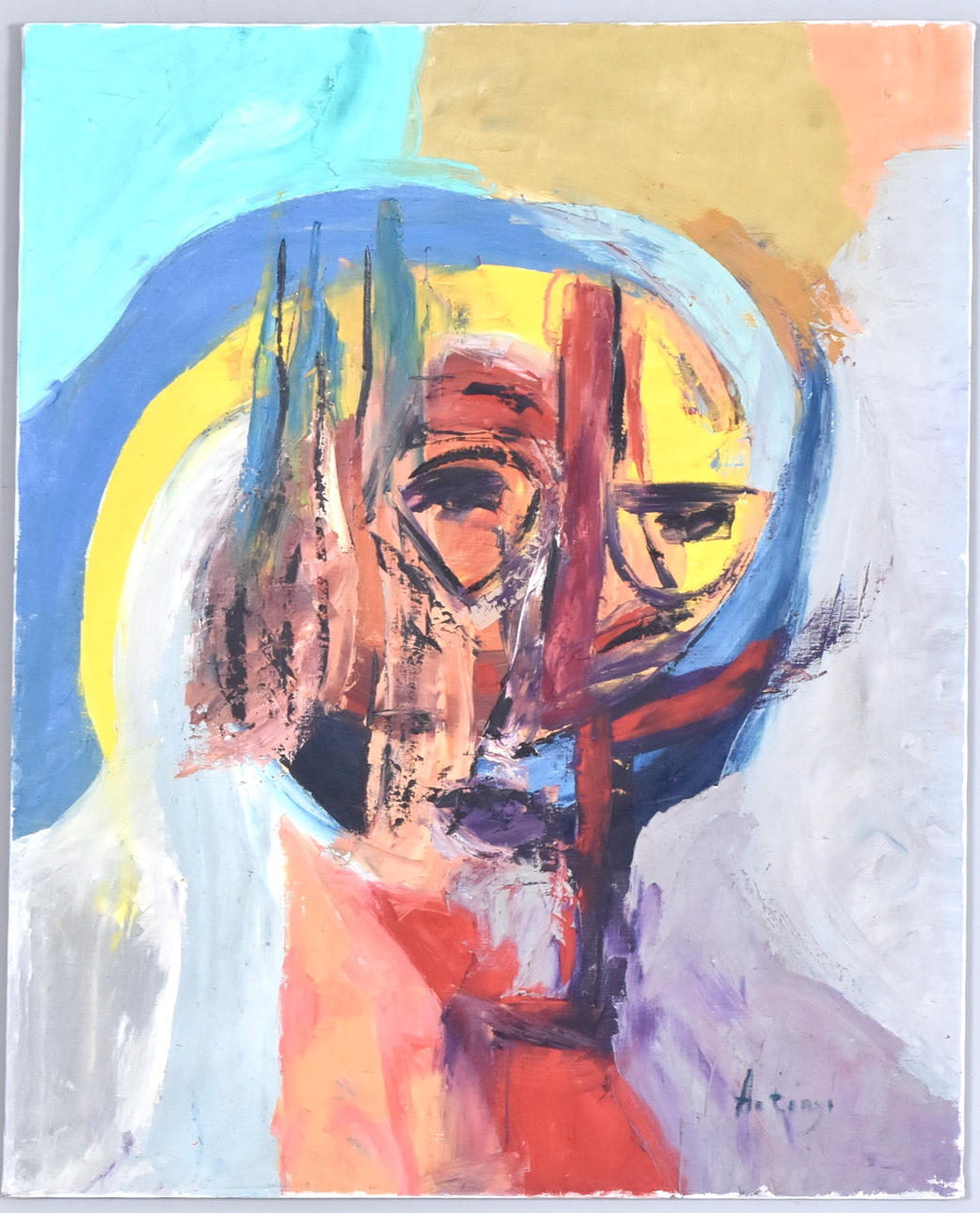 IMRE ANTONYI. Oil on canvas.