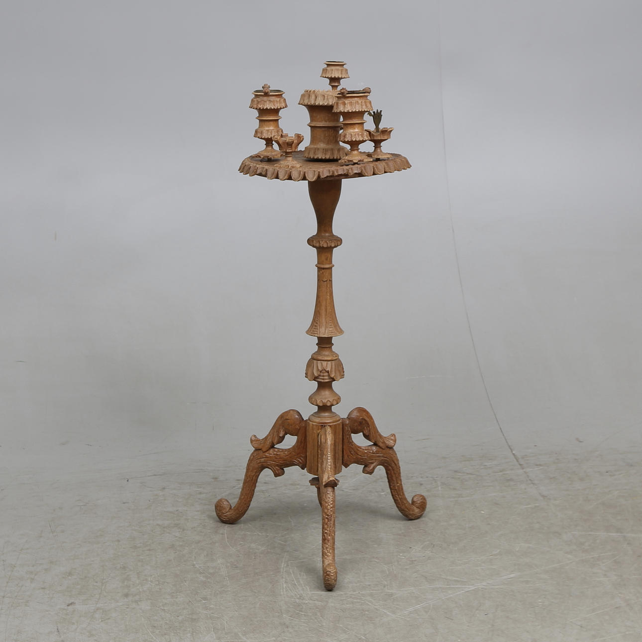 SMOKING TABLE, with accessories, 19th century.