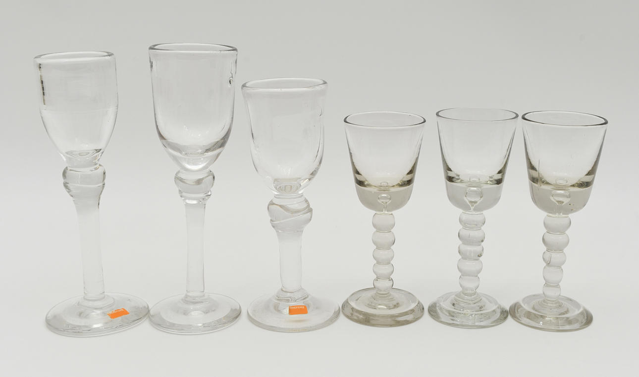 Orrefors 3 pcs / older glasses 3 pcs.