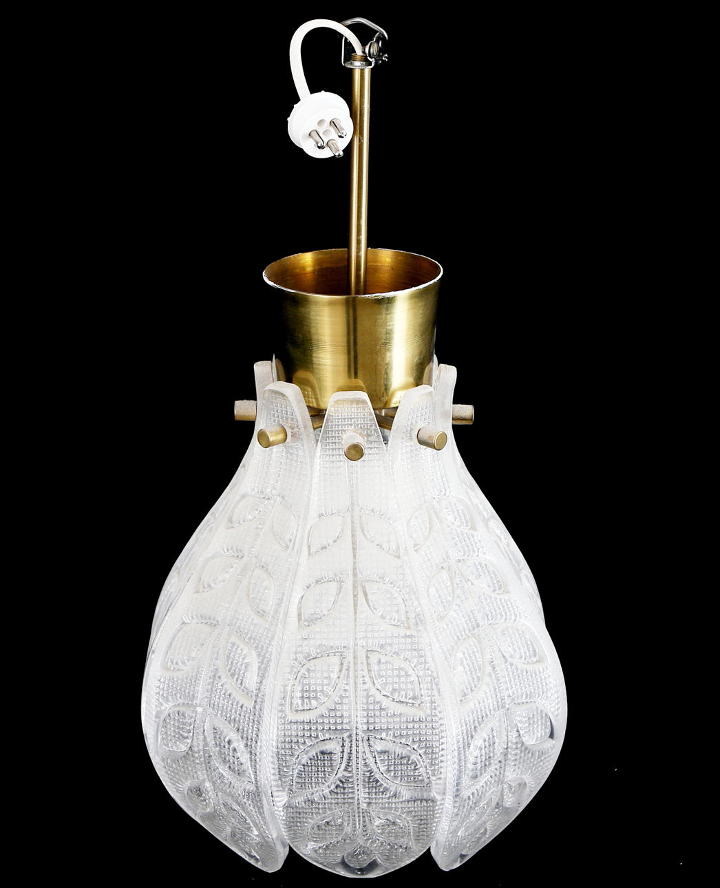 TAKLAMPA, glas, Carl Fagerlund, Orrefors, 1900-tal.