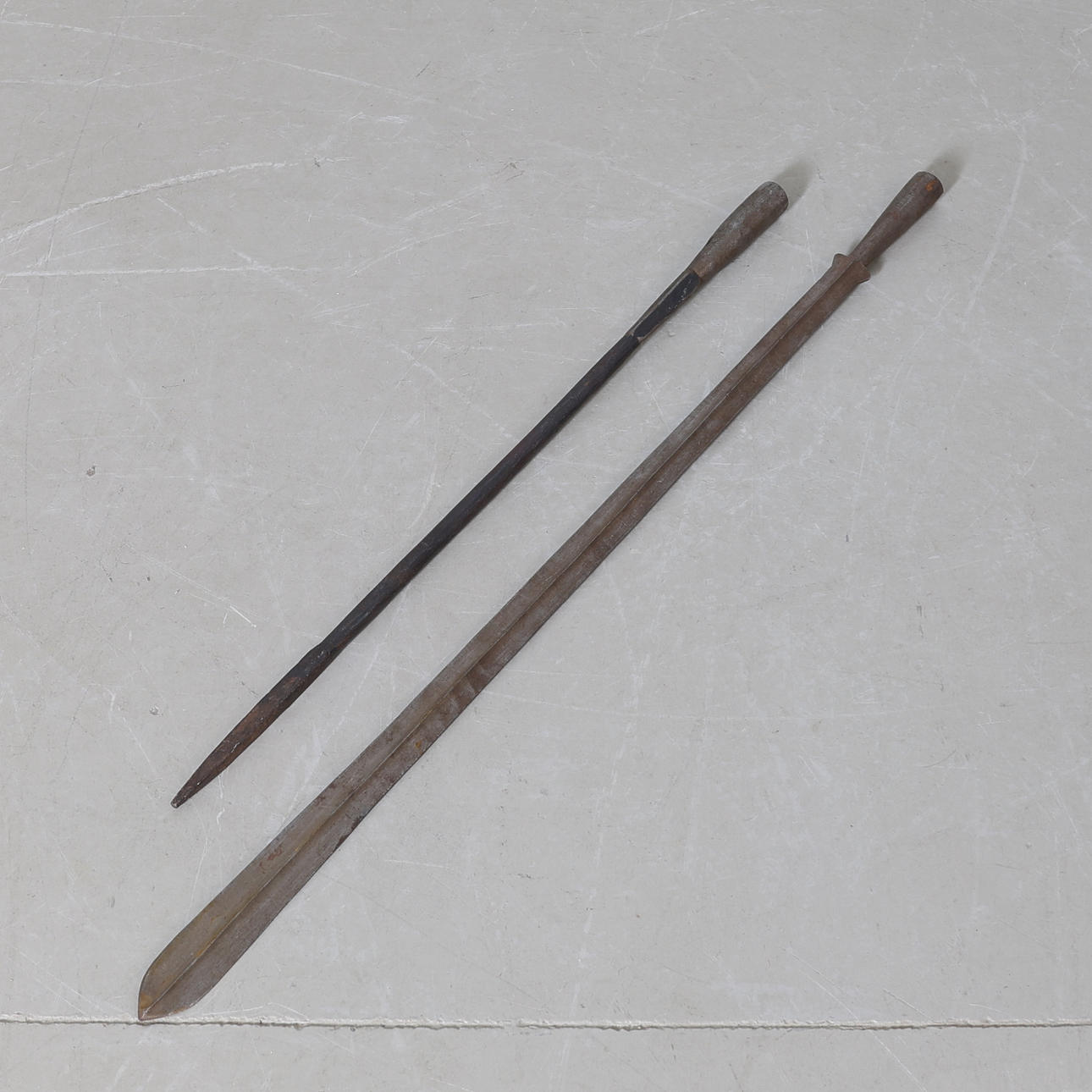 SPEARHEADS, 2 pcs, iron, African.