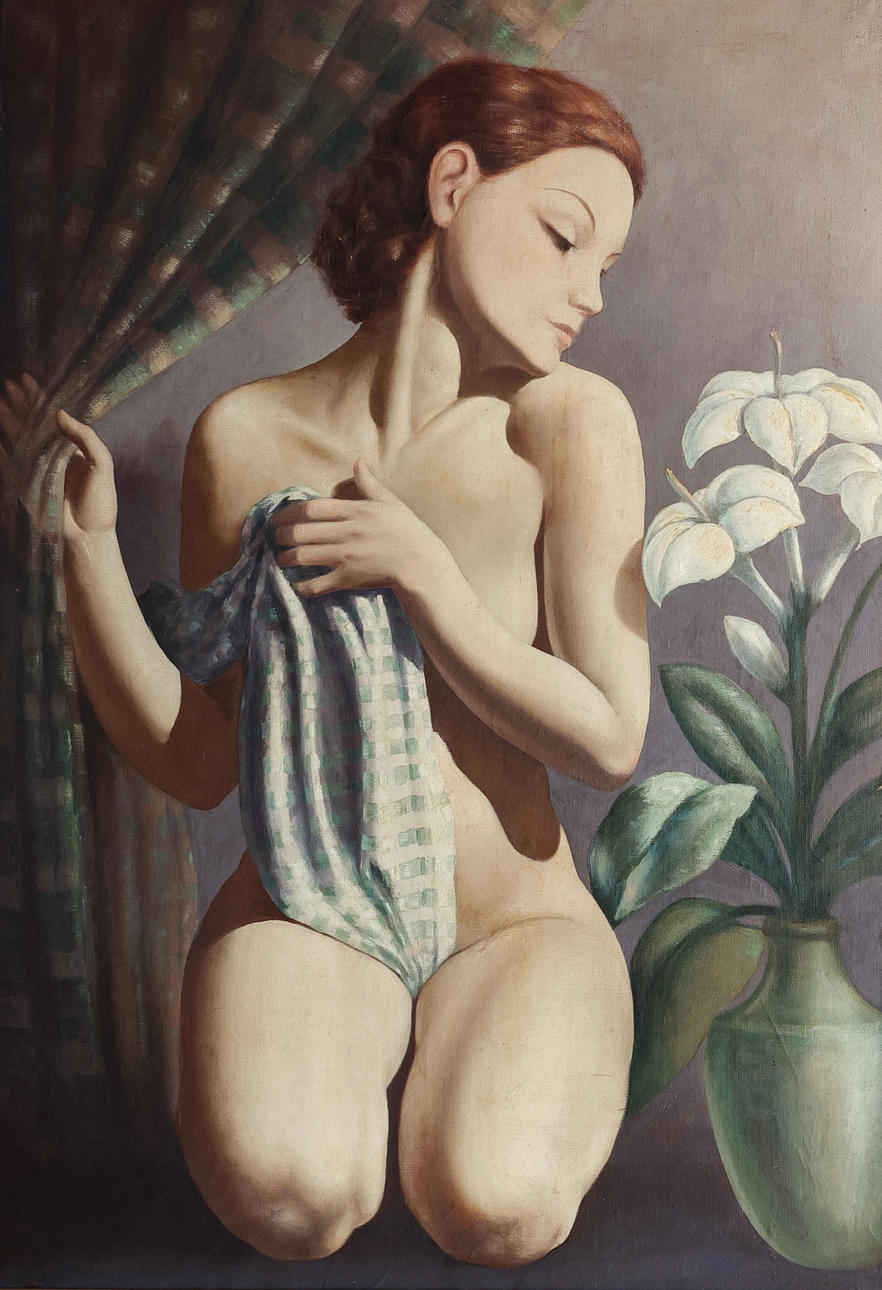 HARRY WALDOW. oil on canvas, signed.