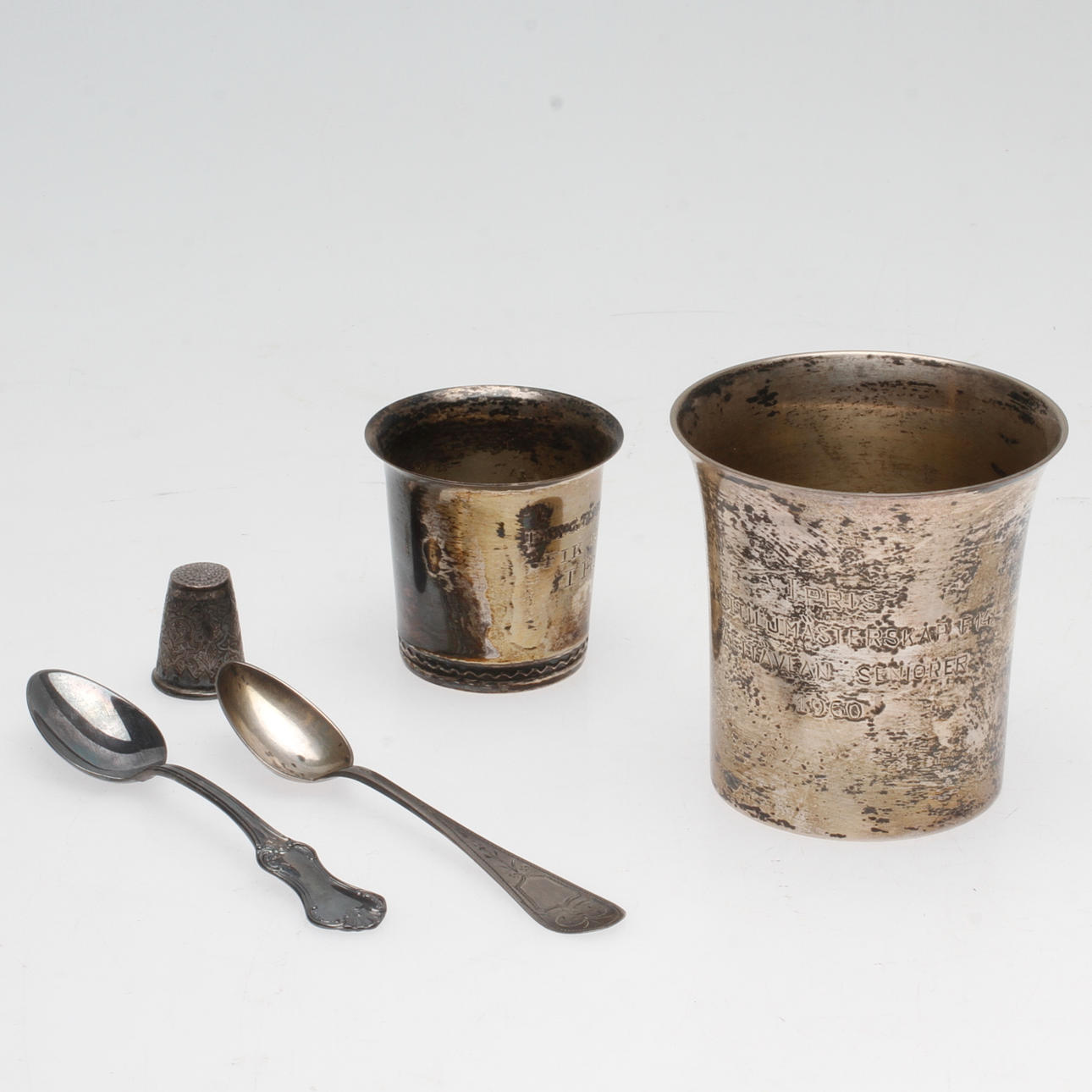 BÄGARE mm silver, vikt ca. 133,3 gram.