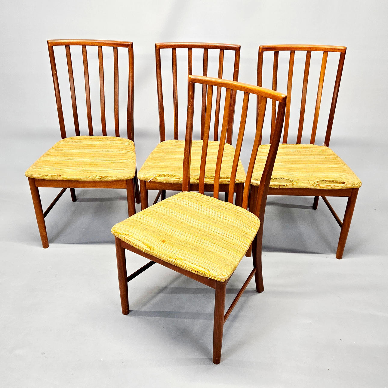 TEAK DINING CHAIRS.