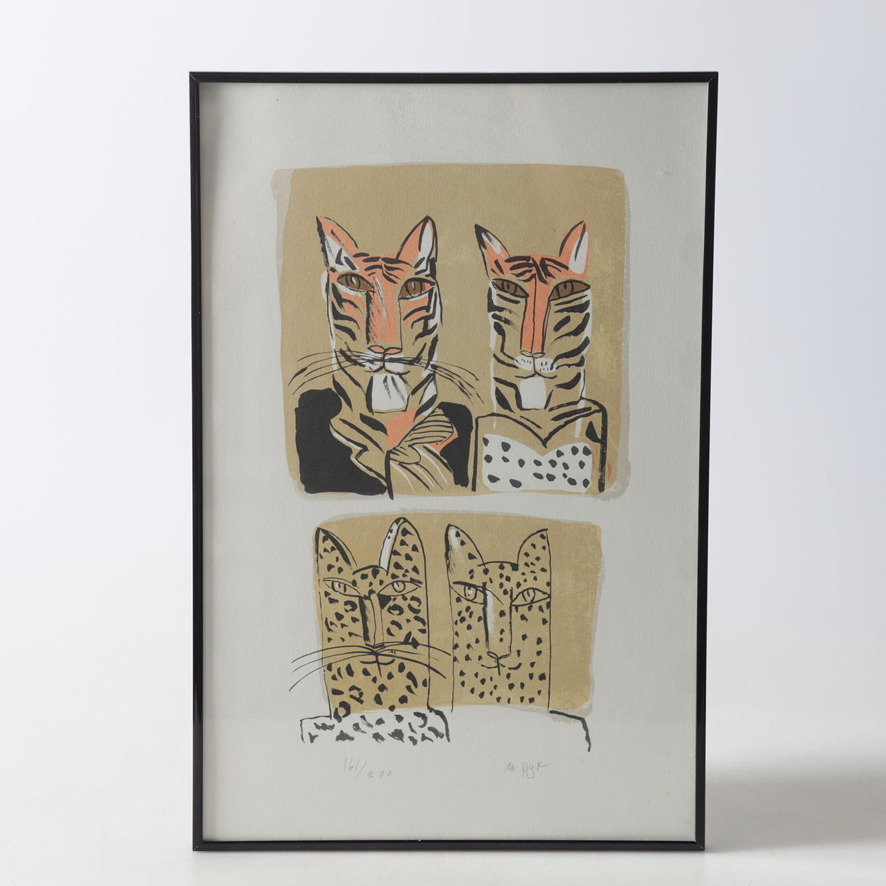 MADELEINE PYK. "Festprissar", lithograph, signed and numbered 161/200.