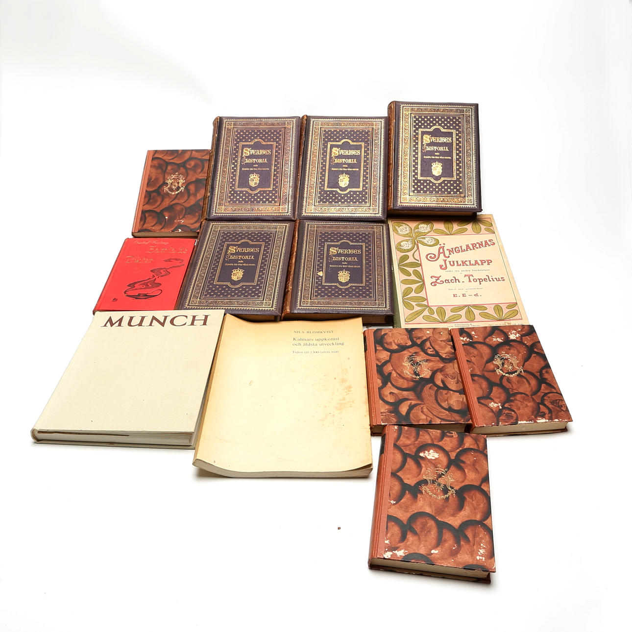 BOOKS, including Sveriges Historia.