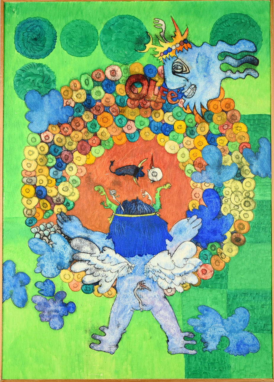OKÄND KONSTNÄR. Oil on panel, "Ole".