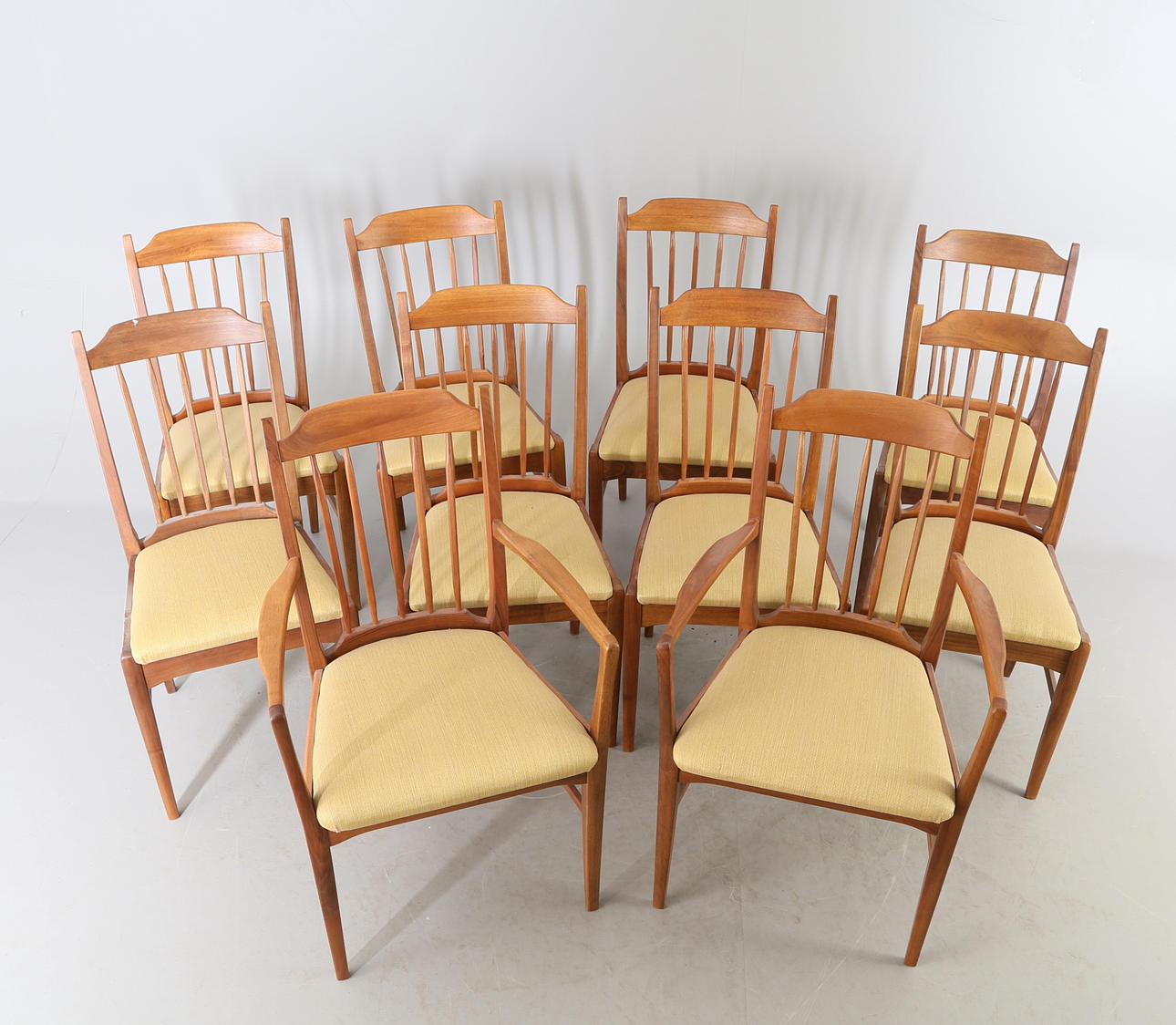 STOLAR, 10 st, "Calmare nyckel", Carl Malmsten, Åfors möbelfabrik, 1900-tal.