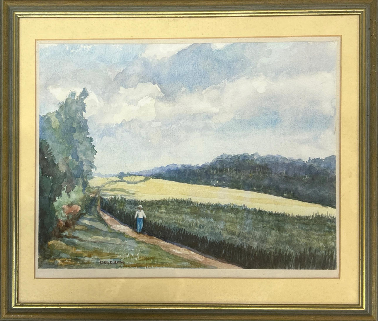 FRAMED WATERCOLOUR.