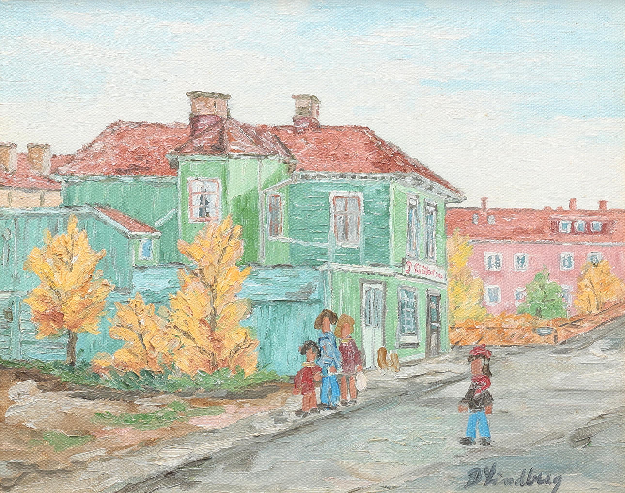 DENNIS LINDBERG. Oil on canvas, signed.