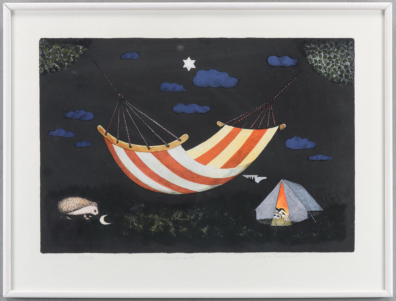 GÖRAN FOLCKER. Lithograph 360/292, signed 81.
