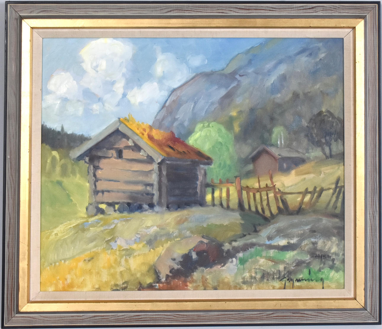 EVERT GRYNNING. Oil on canvas.