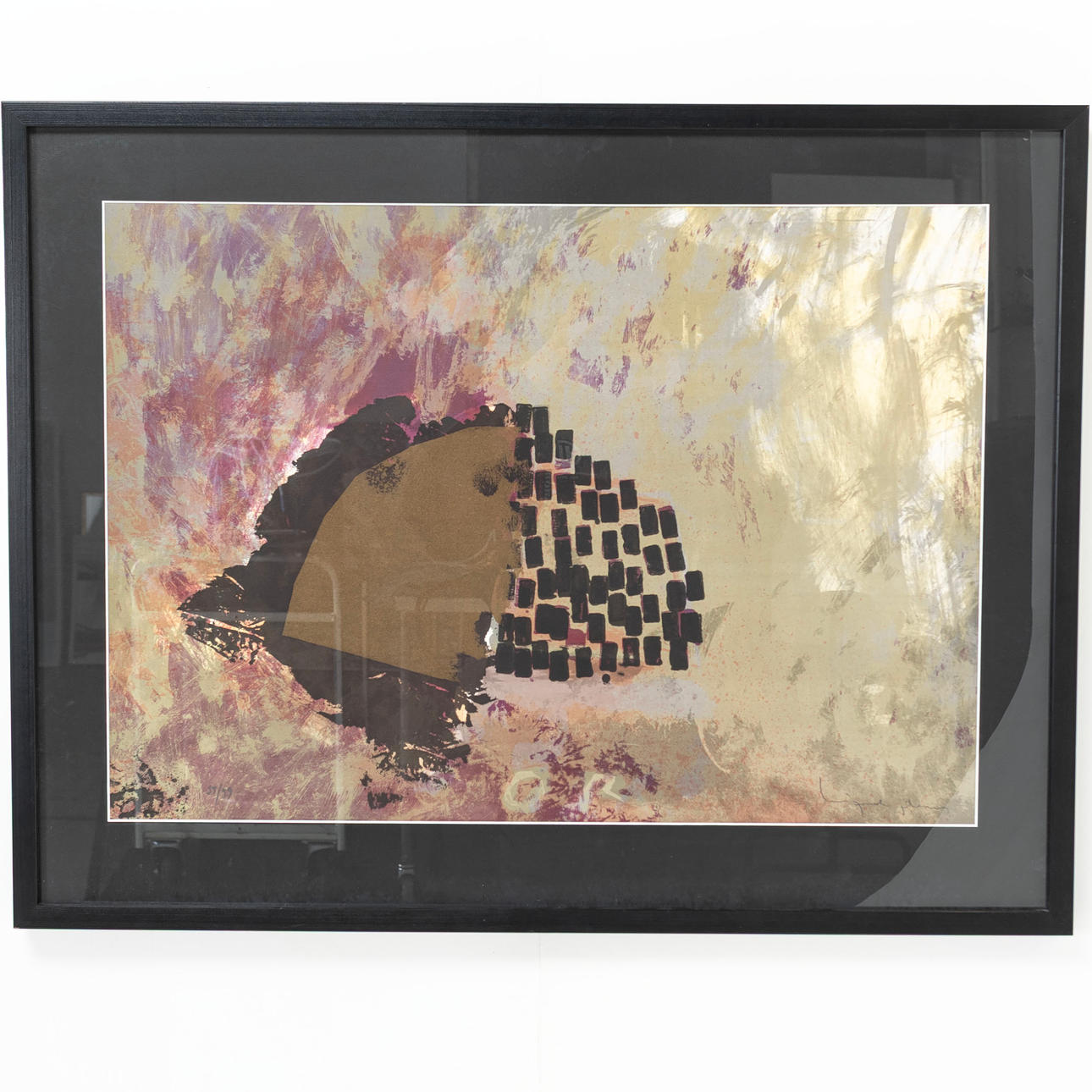 UNIDENTIFIED ARTIST. Lithograph, abstract, signed & numbered 35/99.