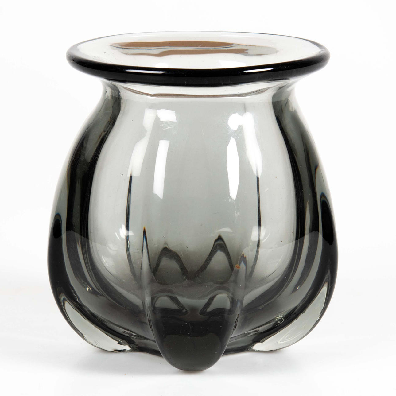 ELIS BERGH. Vase, glass, Kosta.