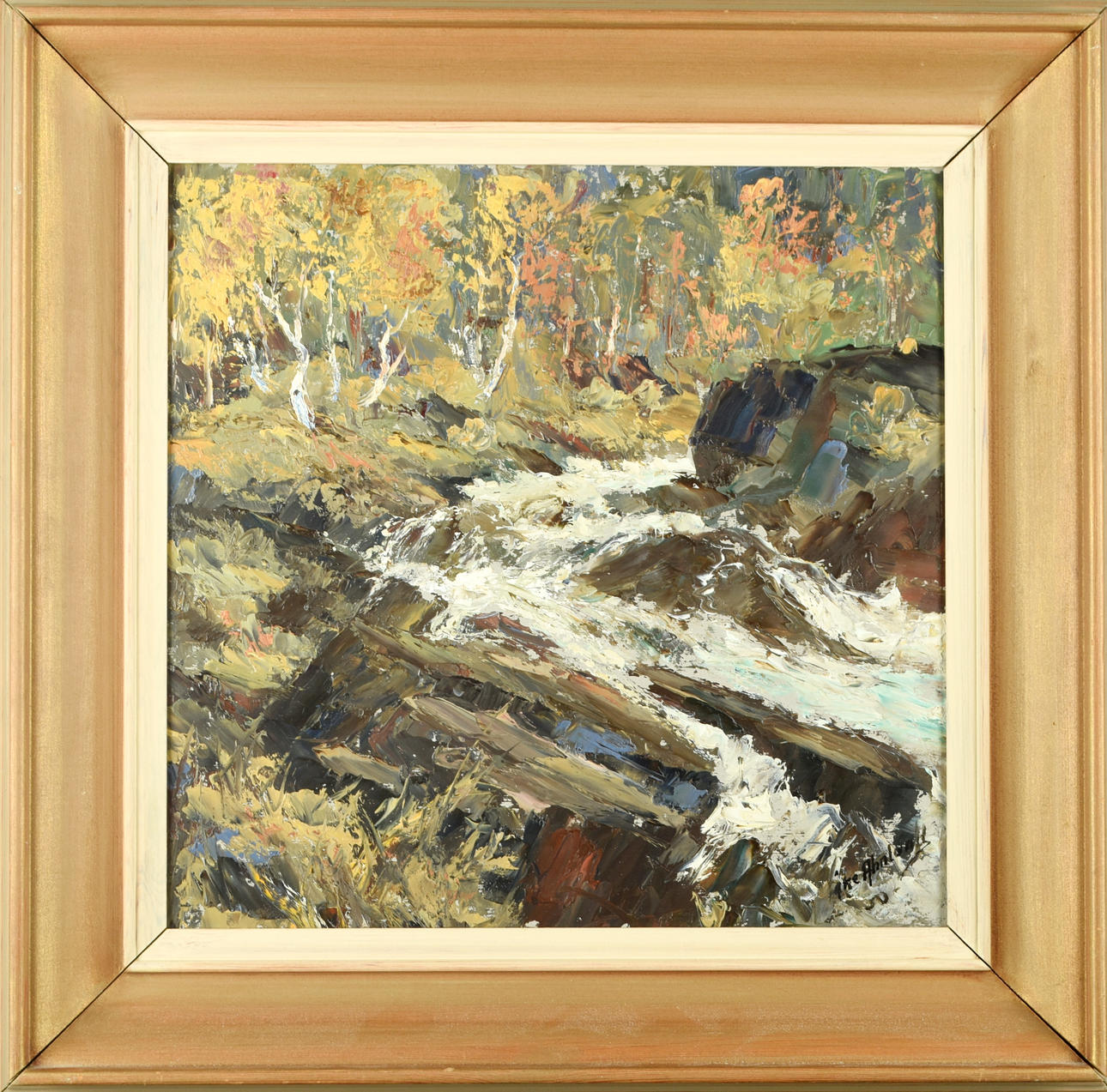 ÅKE AHNLUND. Oil on panel.