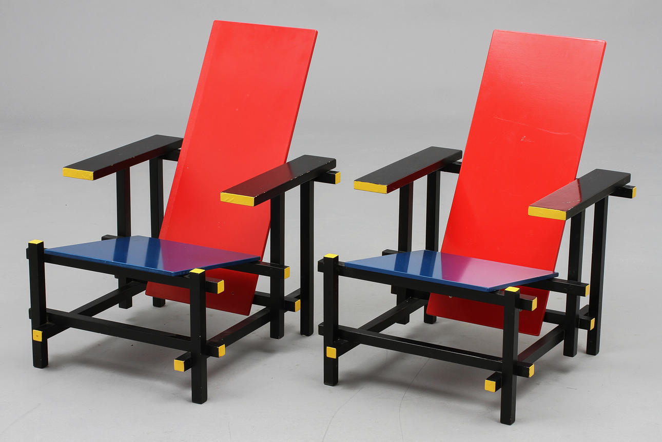 STOLAR, 1 par, efter Gerrit Rietveld.