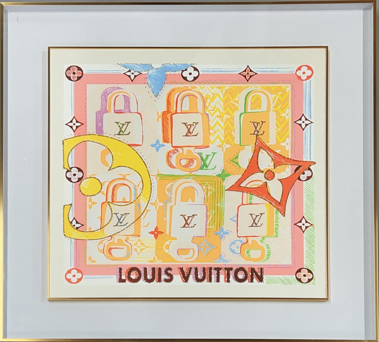 LOUIS VUITTON STYLE PRINT.