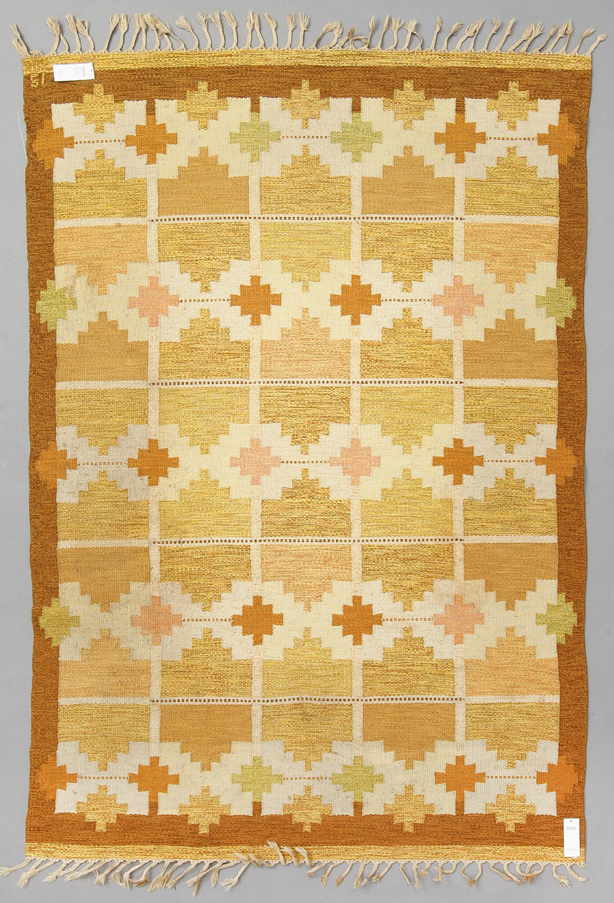 INGEGÄRD SILOW. Rölakanmatta. 164 x 230 cm.