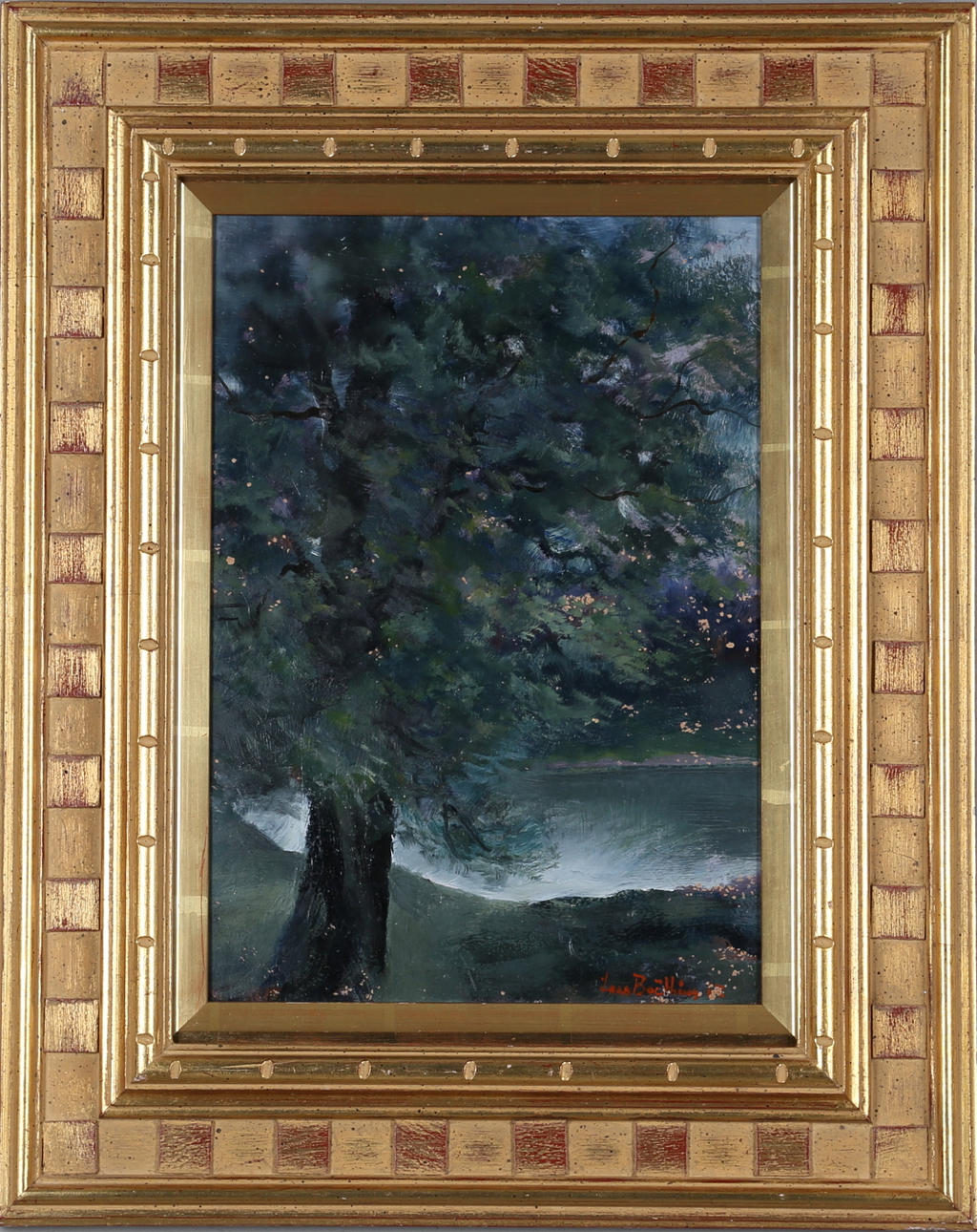 LARS BOETHIUS. Olja på pannå, signerad.