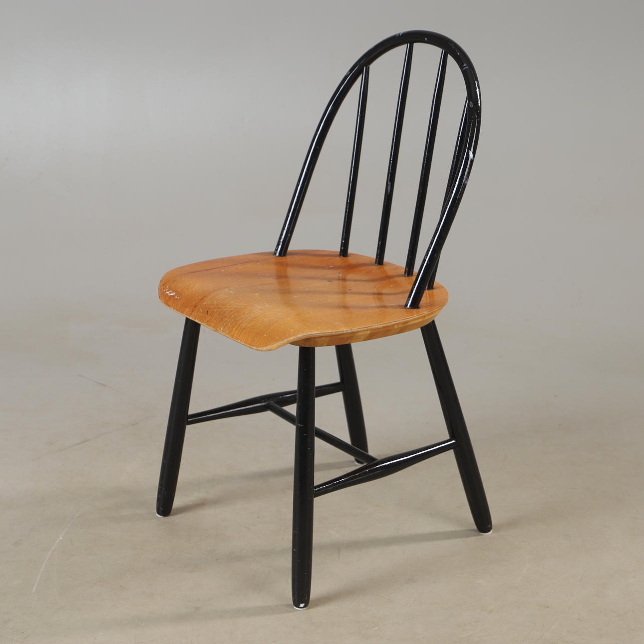 STOL, målad och teak, 1900-talets mitt.