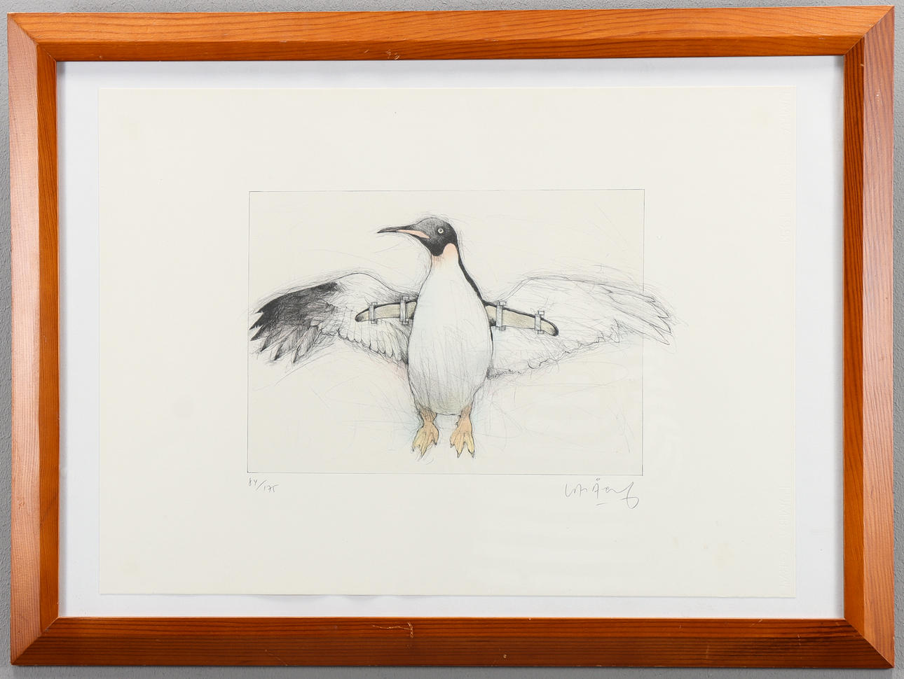 LASSE ÅBERG. Lithograph 84/175, signed.