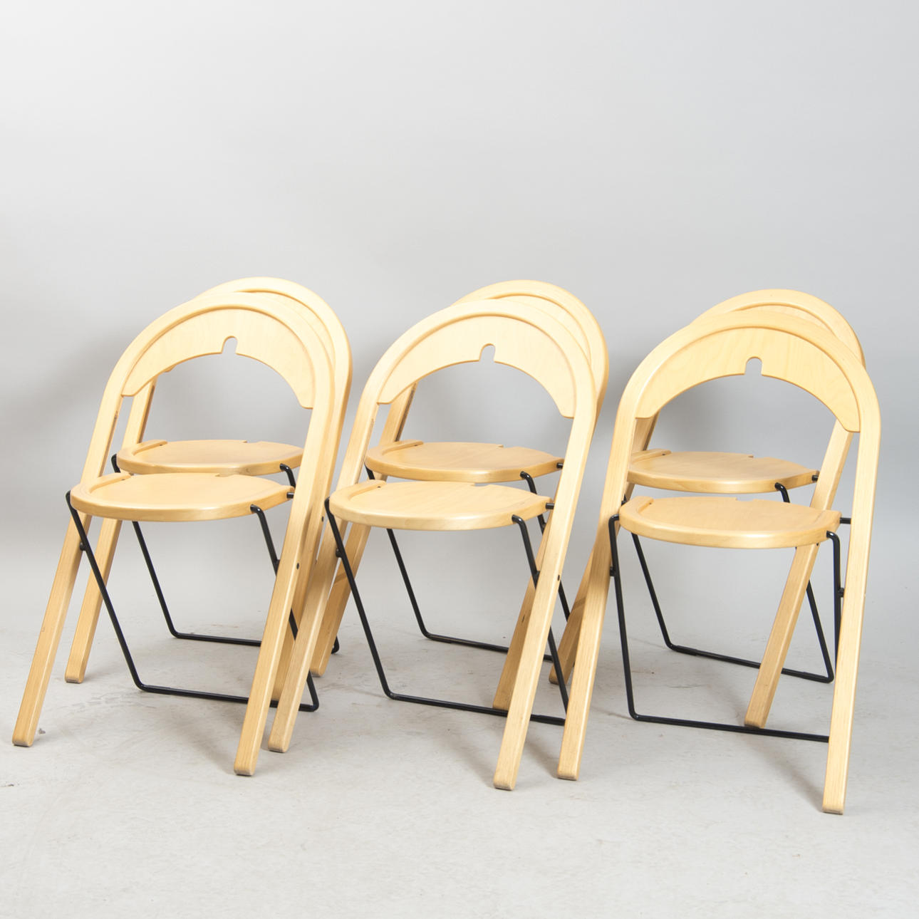 FÄLLSTOLAR, 6 stycken, "Sparta", Blå Station.