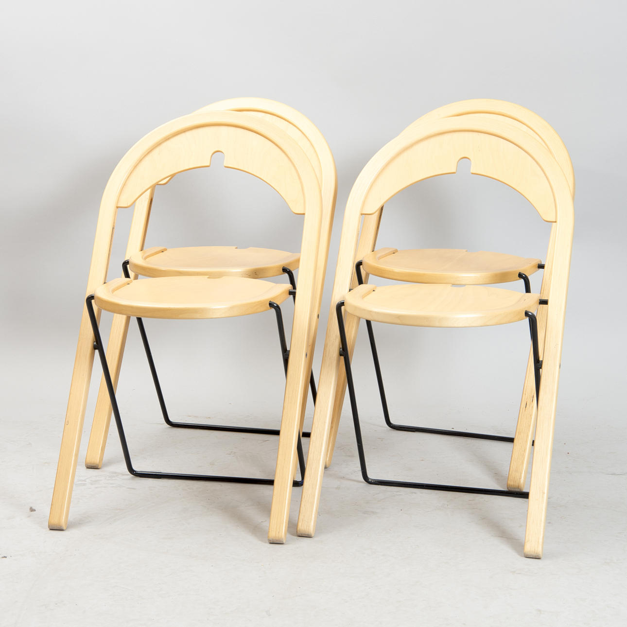 FÄLLSTOLAR, 4 stycken, "Sparta", Blå Station.