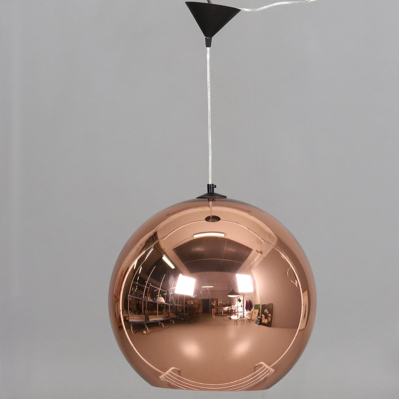 TOM DIXON. Ceiling lamp, plastic, "Cooper Round", contemporary.