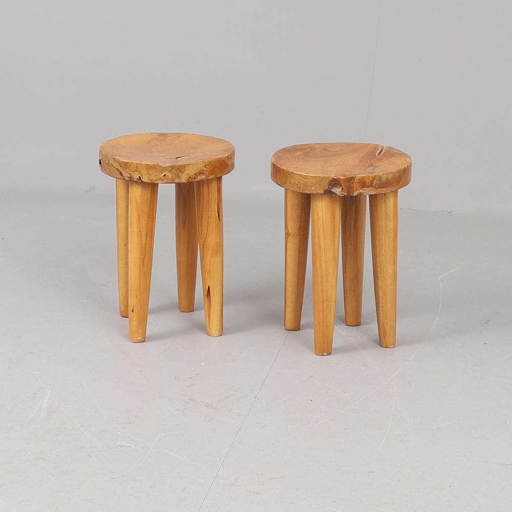 STOOLS, 2 pieces, wood, contemporary.