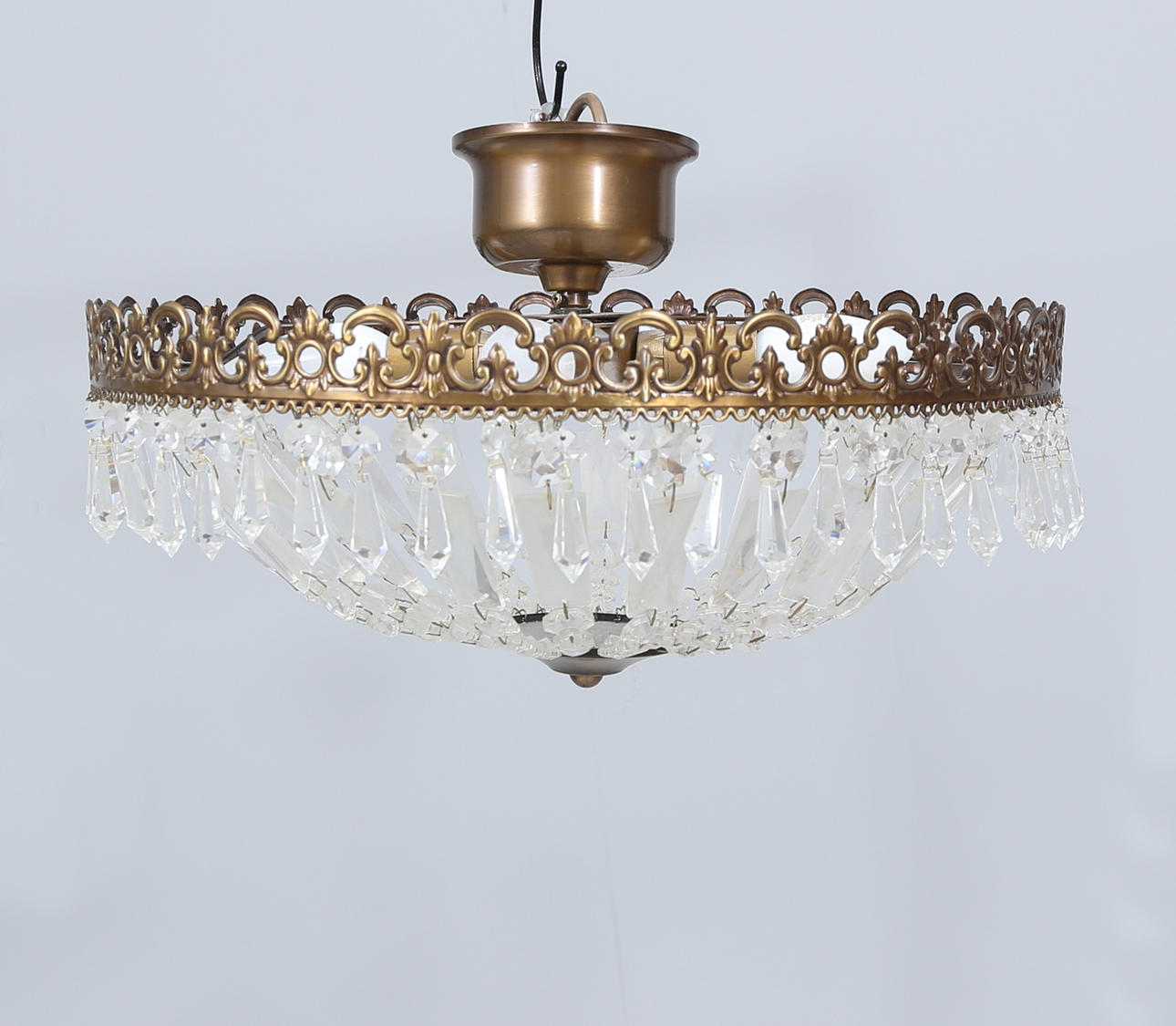 CEILING LIGHT with prisms, Empire style.