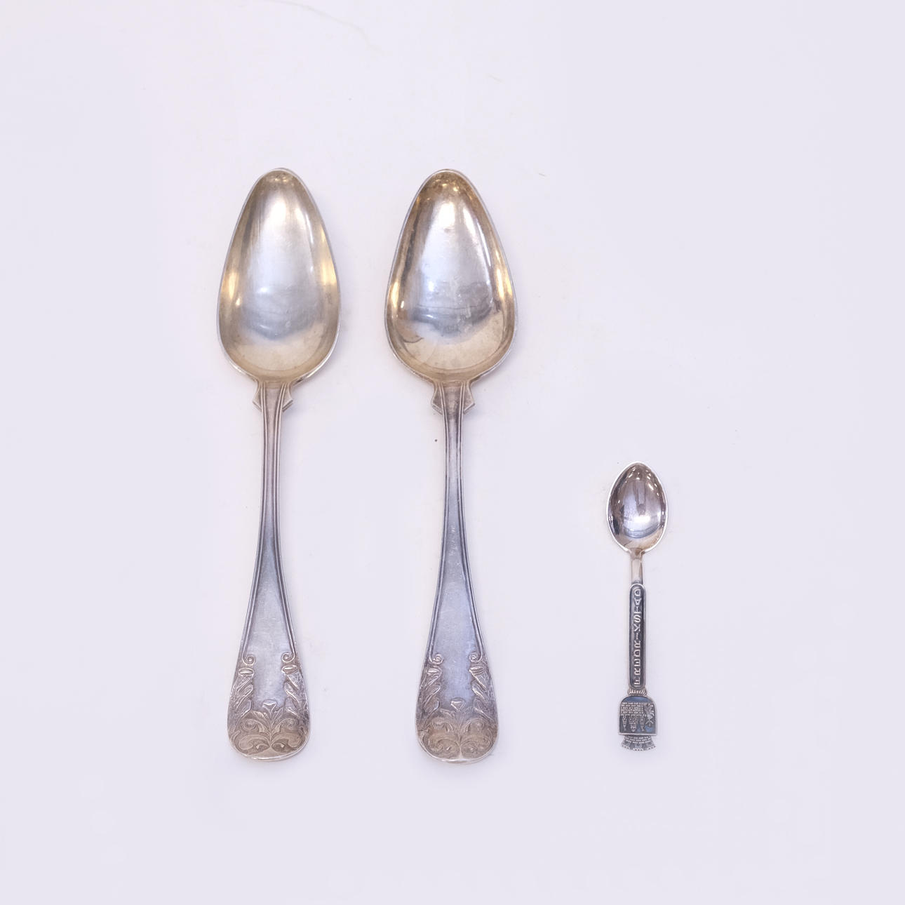 THREE SPOONS, SILVER.