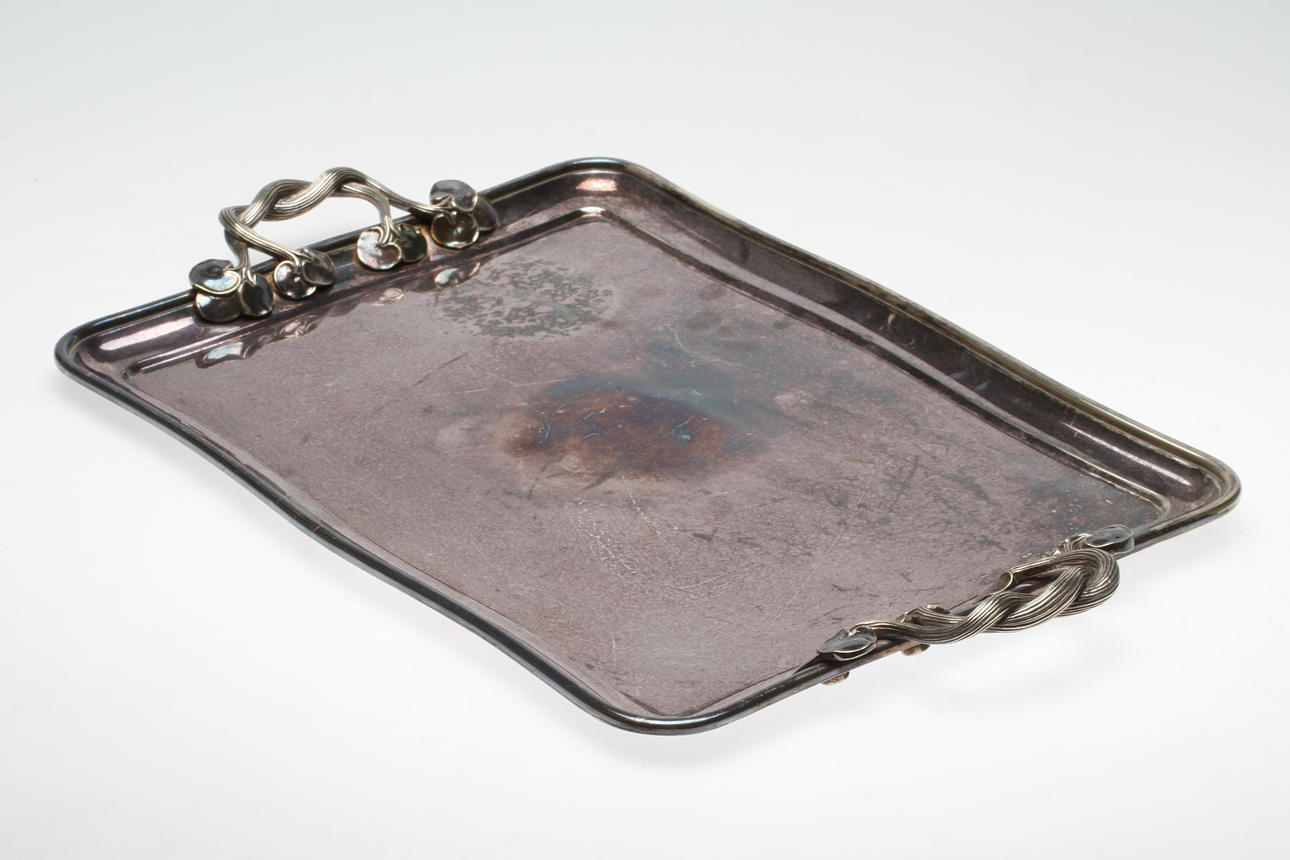 SERVERINGSBRICKA, nysilver, art nouveau, 1910-tal.