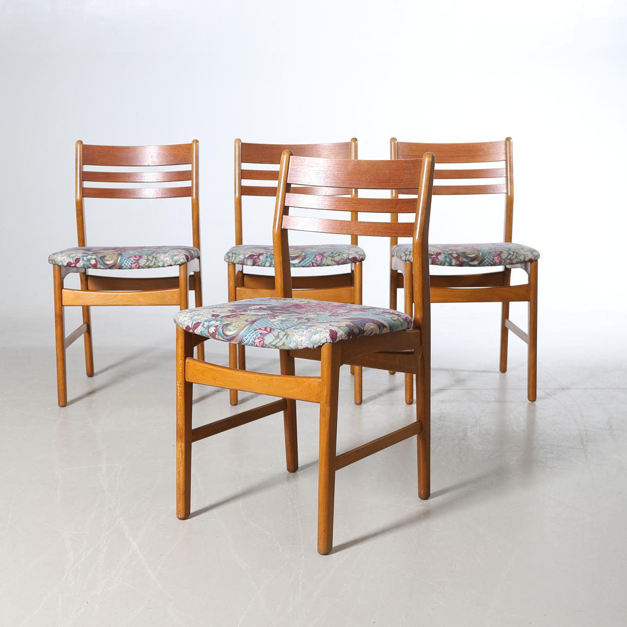CHAIRS, 4 pcs, teak, Denmark, 1960s.
