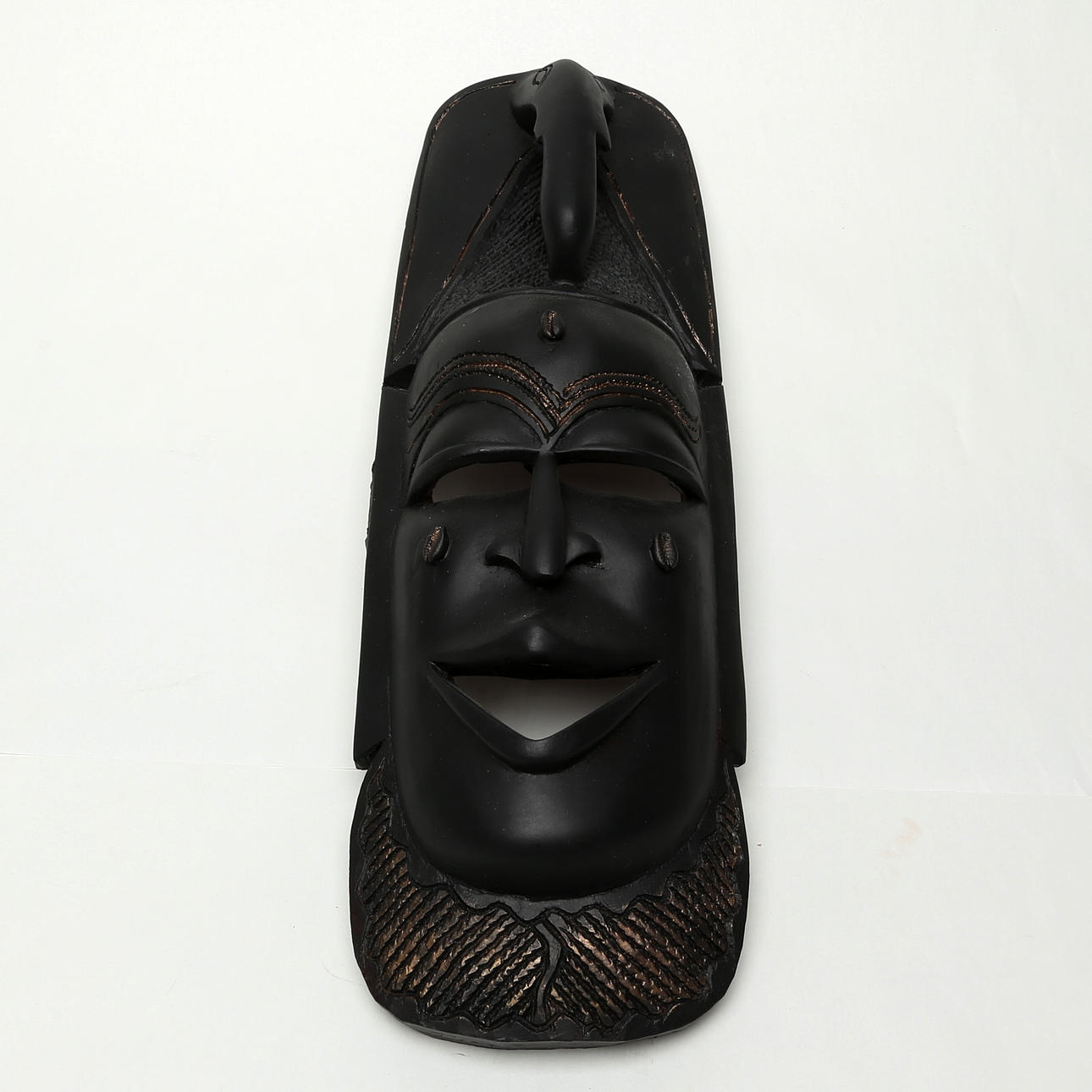 DECORATIVE MASK, painted plastic, modern.