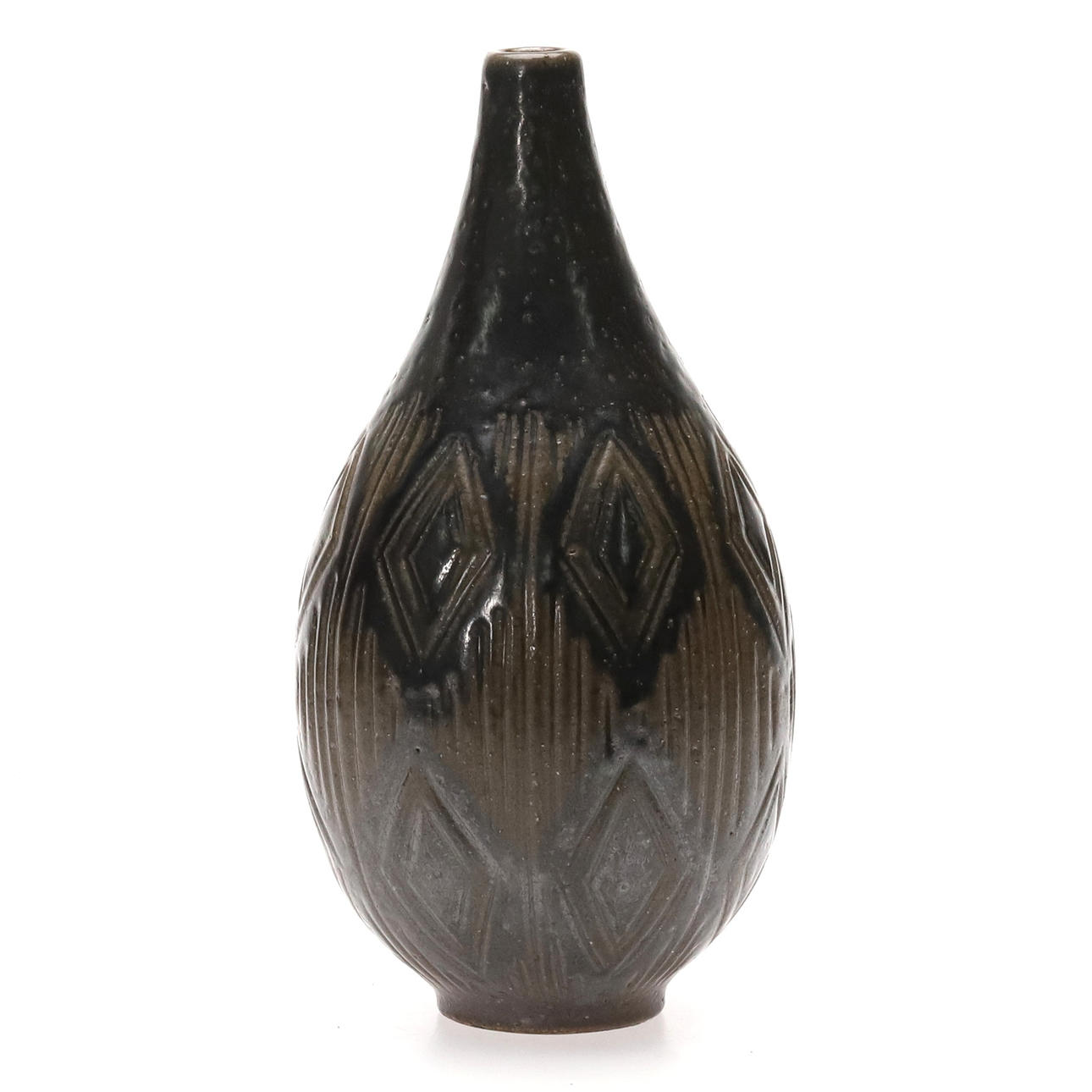 ARTHUR ANDERSSON. VASE, glazed stoneware, marked Vallåkra AWA.