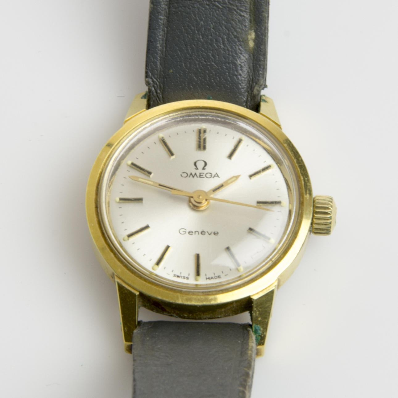 DAMARMBANDSUR, Omega, 18 K guld/rostfitt stål.