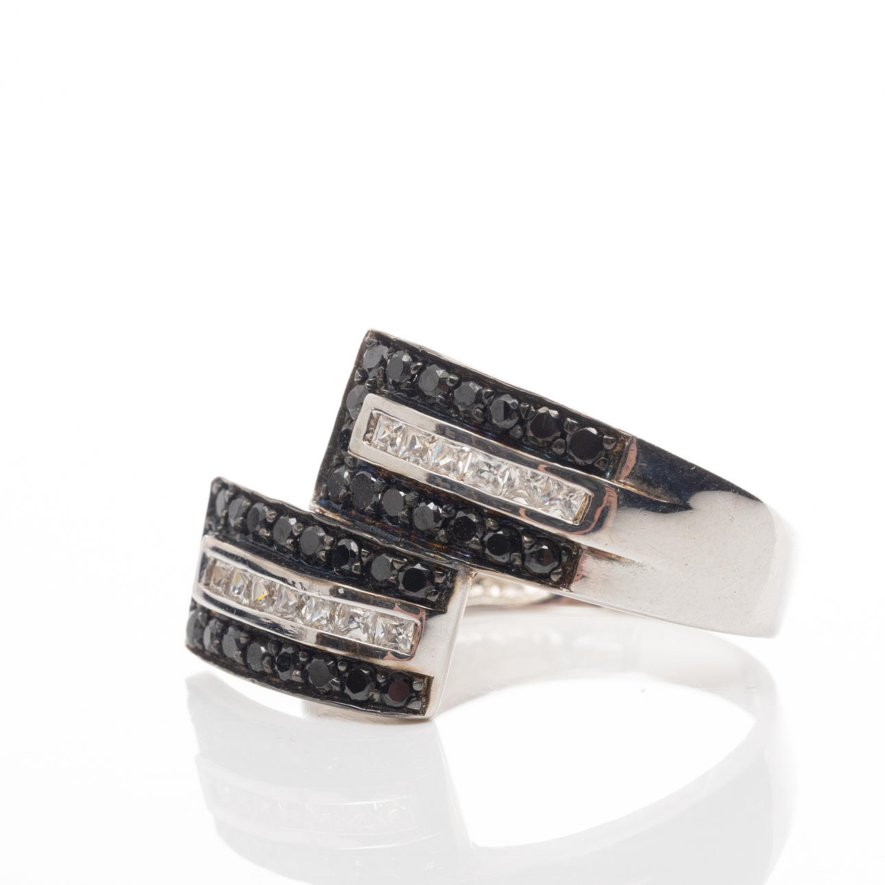 RING, Sterling silver, cubic zirconia.