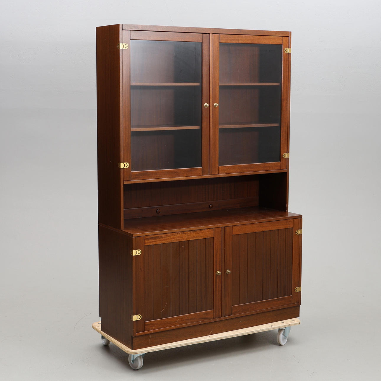 DISPLAY CABINET, teak 1960s-1970s.