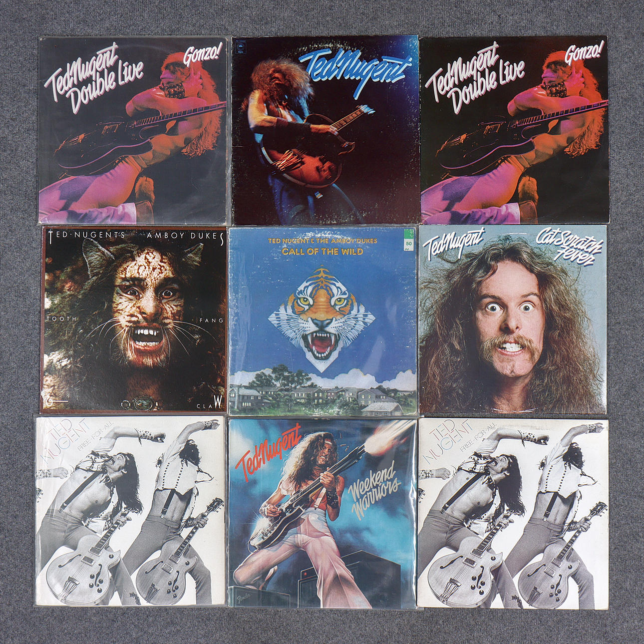9 LPs, TED NUGENT.