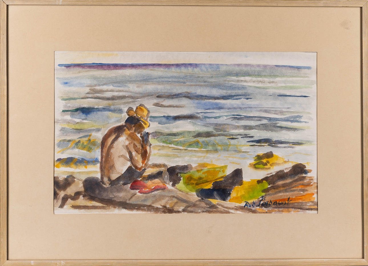 RAGNAR LINDQUIST. Watercolour on paper, signed.