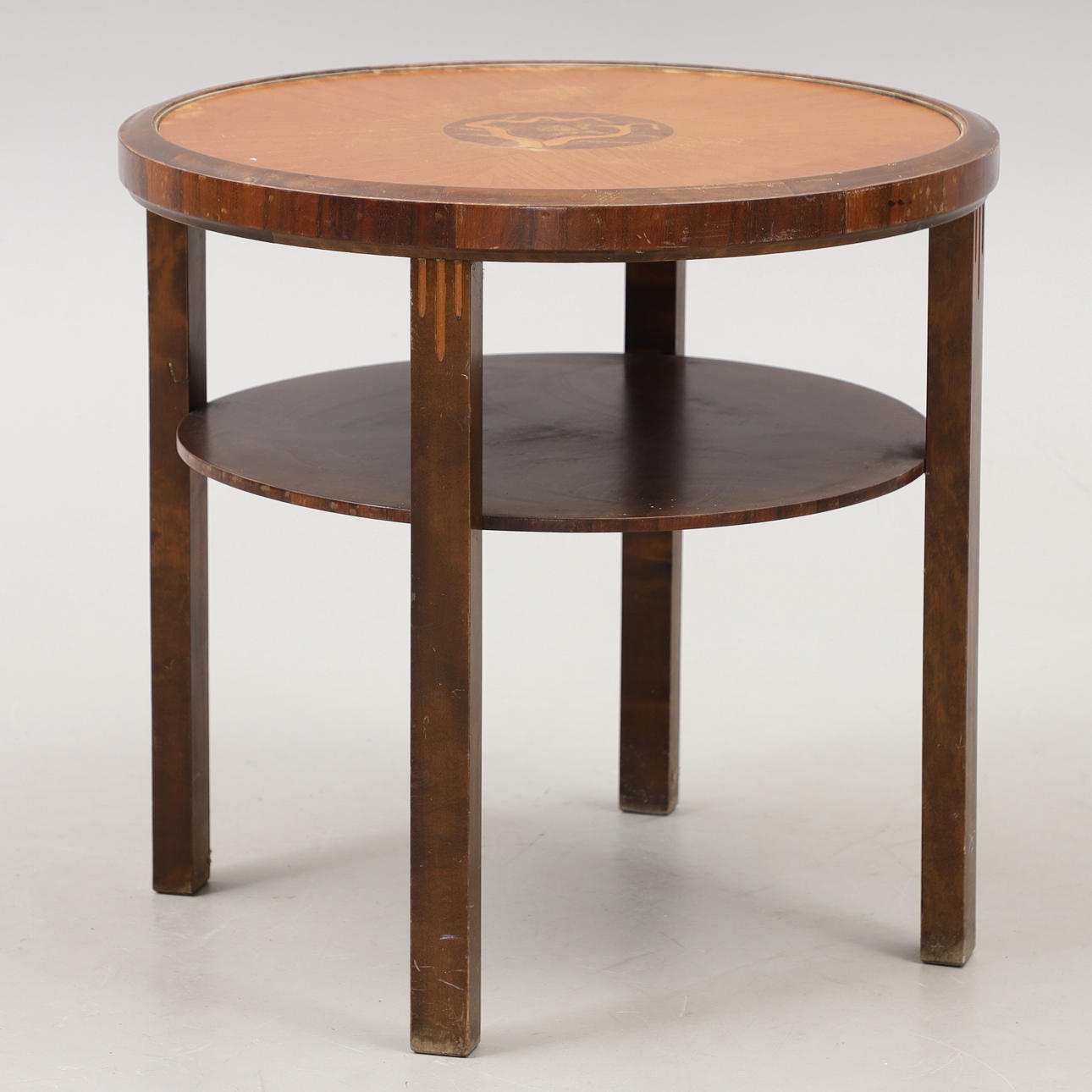 COFFEE TABLE, birch with inlay, Art Deco, 1930s.
