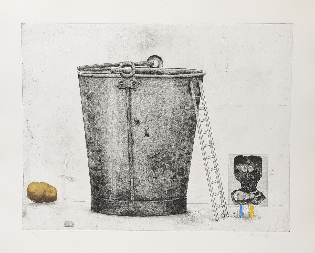PER GUNNAR THELANDER. Hink, etching, signed and numbered.