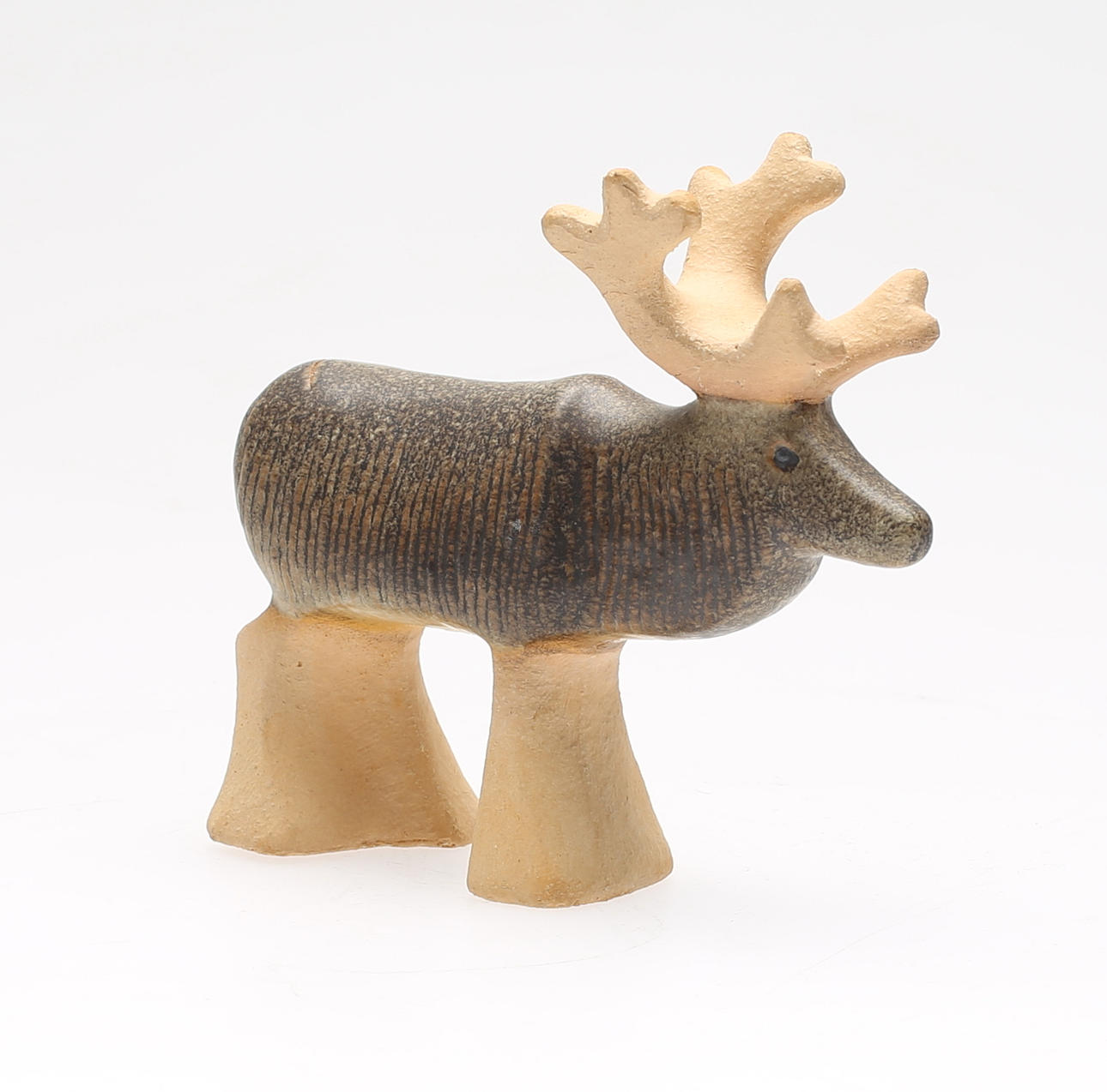 FIGUR, keramik, "Ren", ur serien Skansen, Lisa Larson, Gustavsberg.