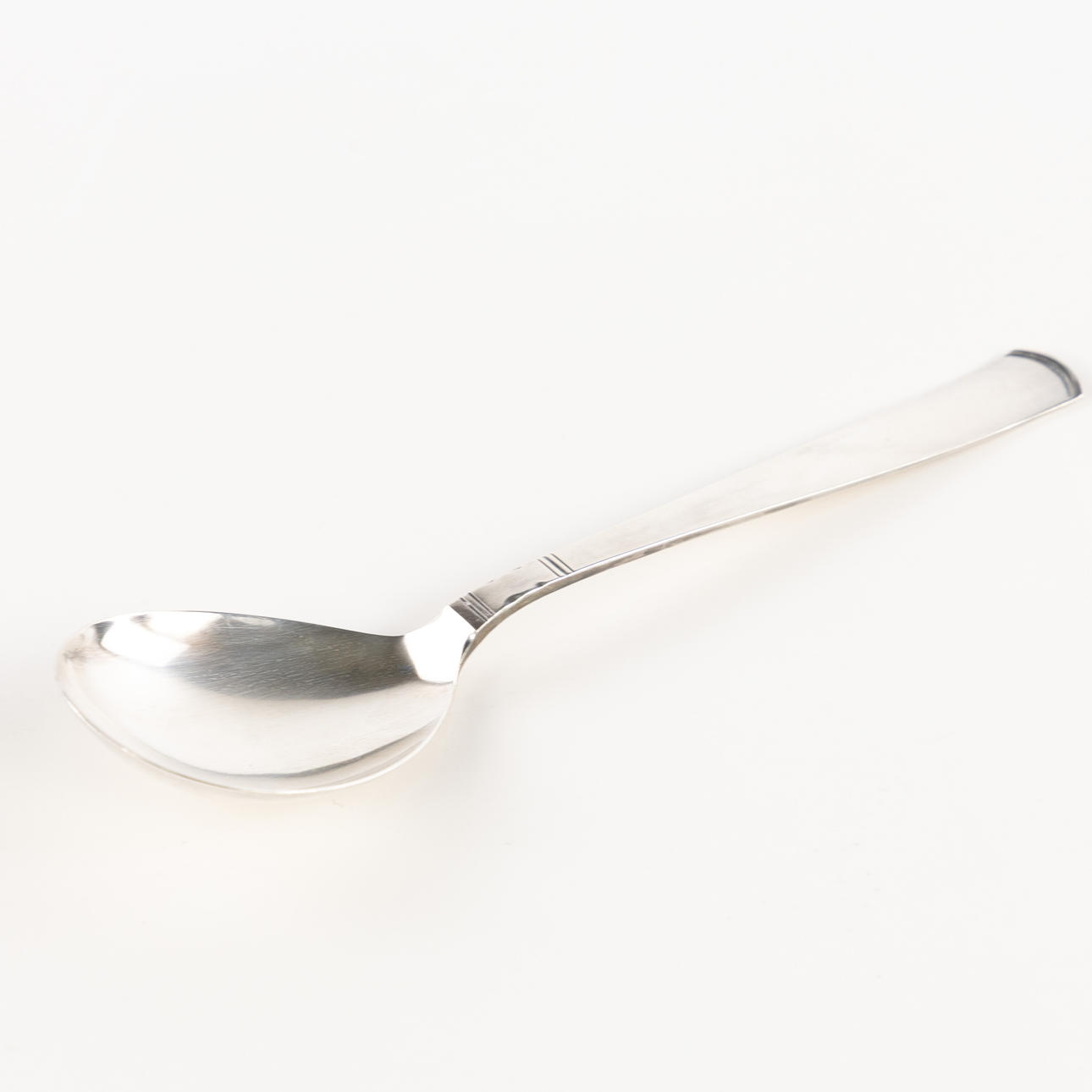 JACOB ÄNGMAN. Serving spoon, "Rosenholm", silver GAB.