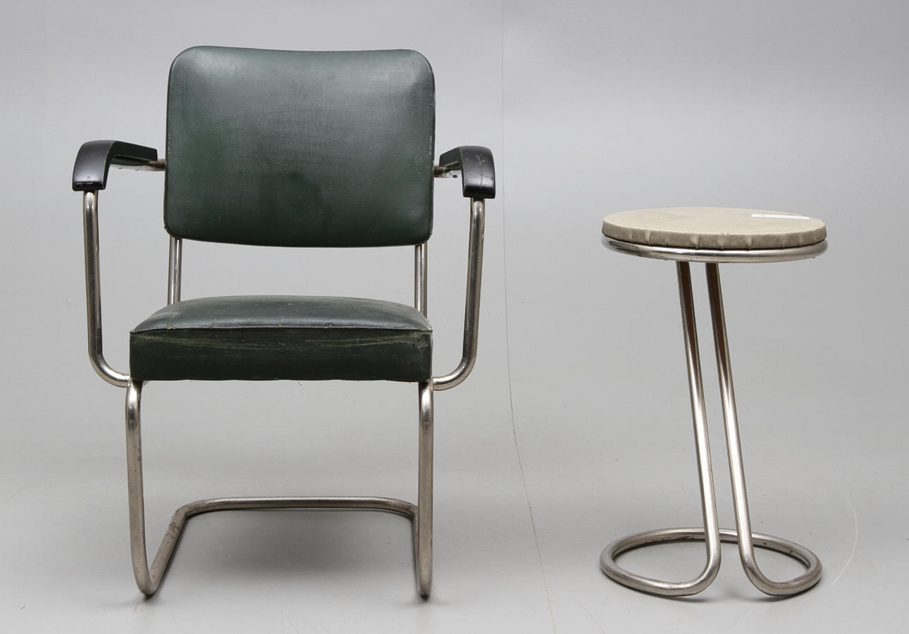 KARMSTOL samt PALL 1930-tal.