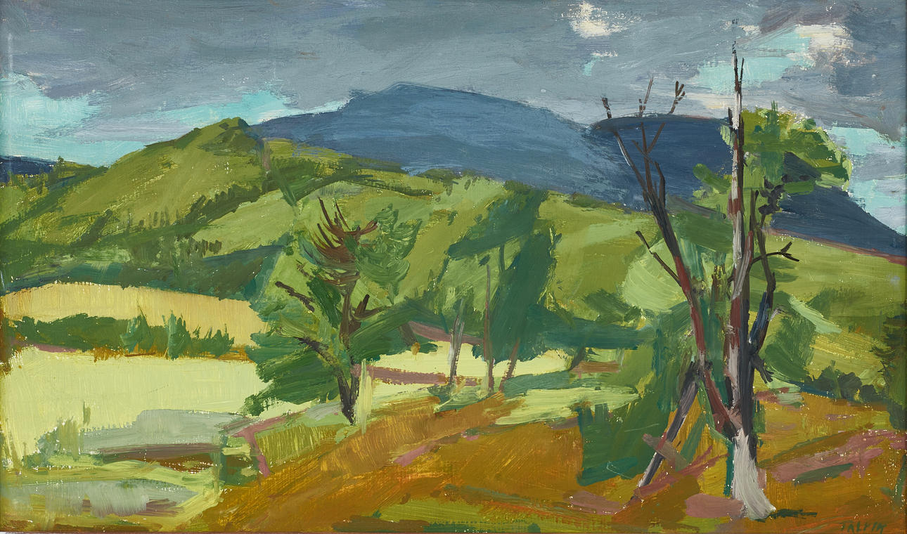 HERMANN TALVIK (1906-1984): Fjällandskap, signerad Talvik, olja på pannå