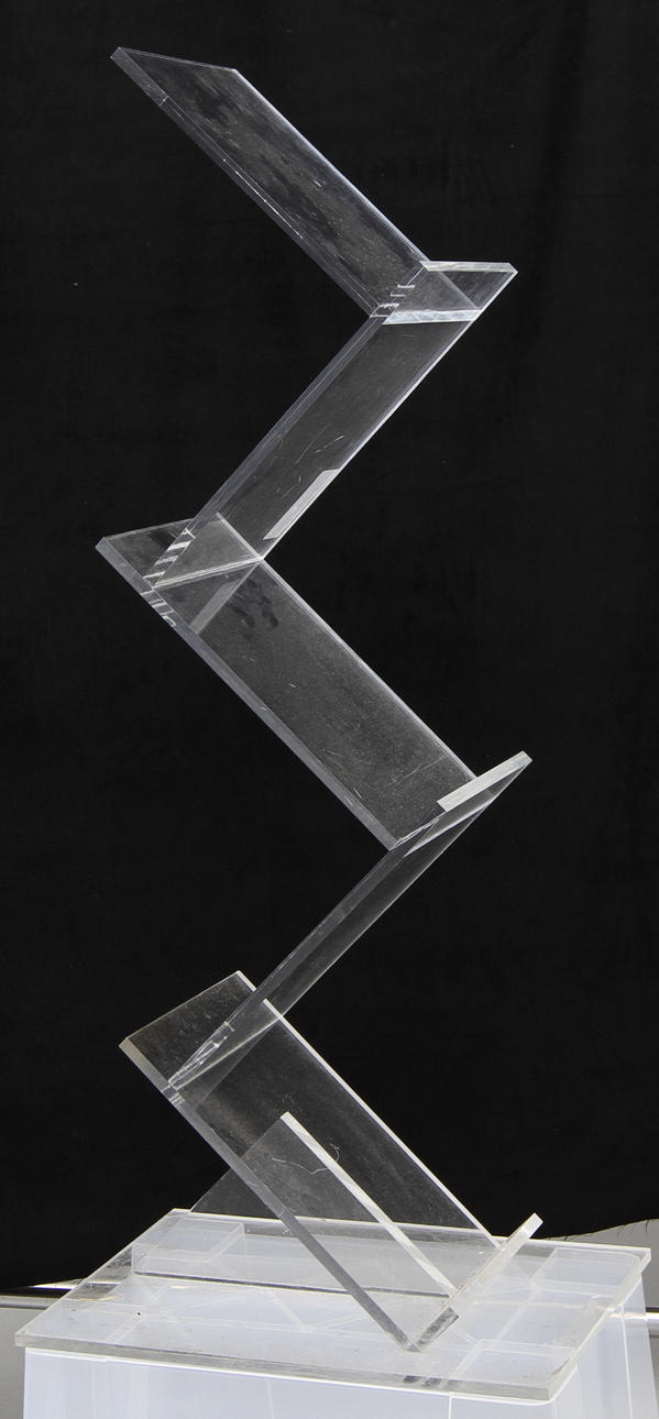 TIDNINGSSTÄLL, plexiglas, 1900 tal.