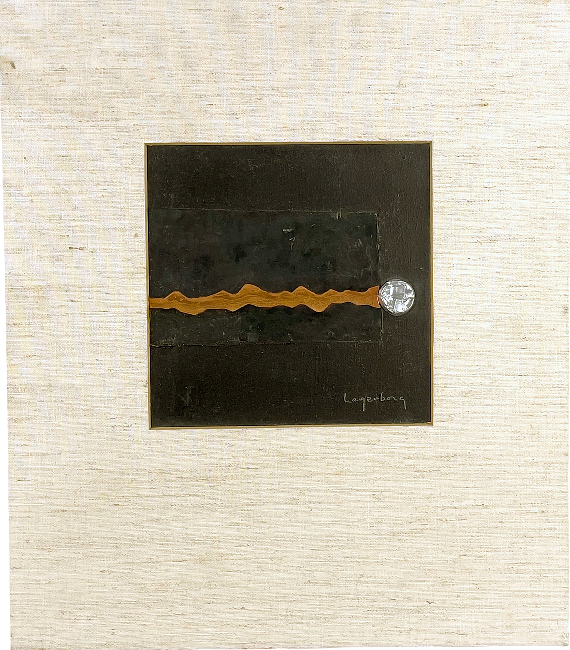 ÅKE LAGERBORG. Wall relief, signed & dated verso 1971.
