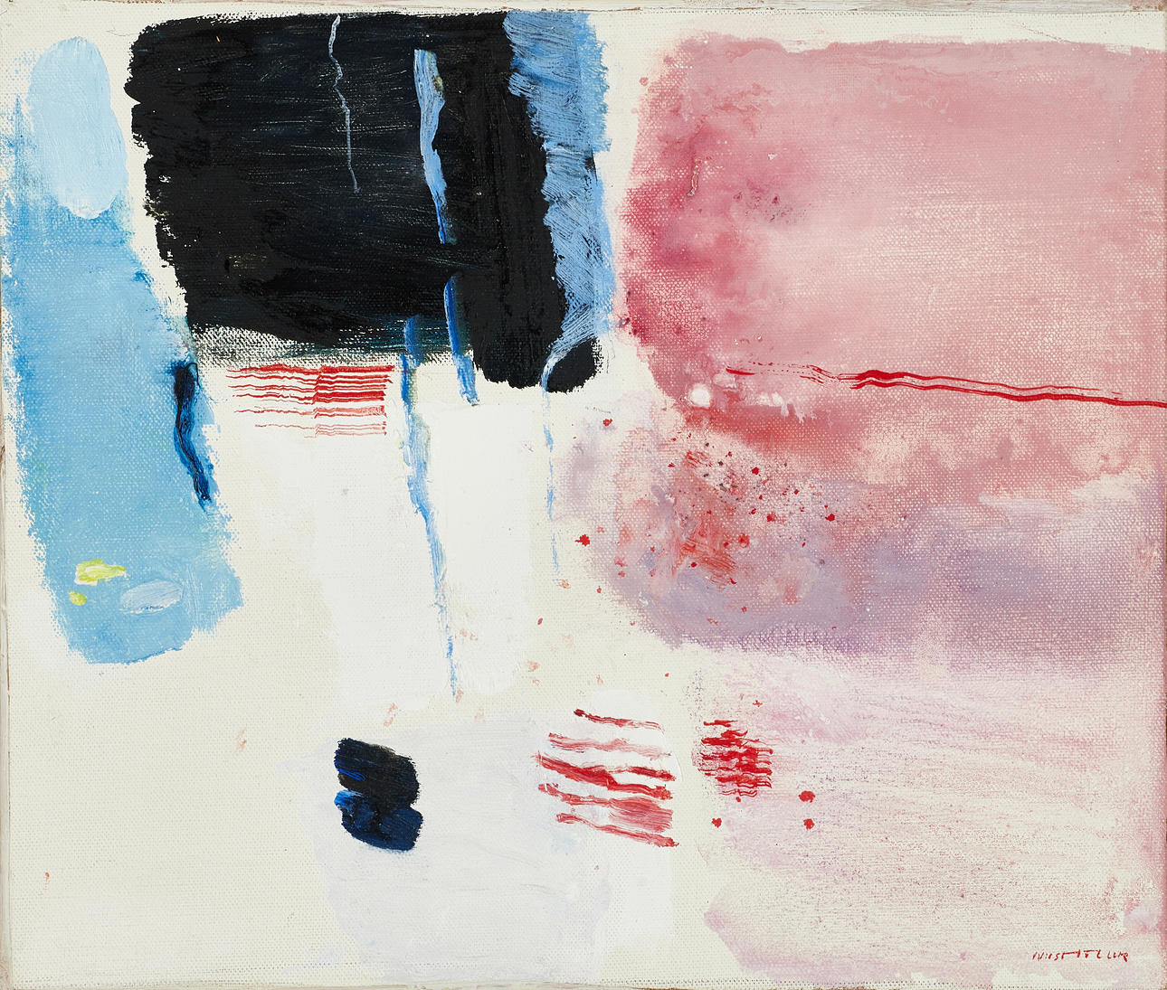 NILS MÖLLER (1917-2004), "Vårhändelse", signerad, olja på duk