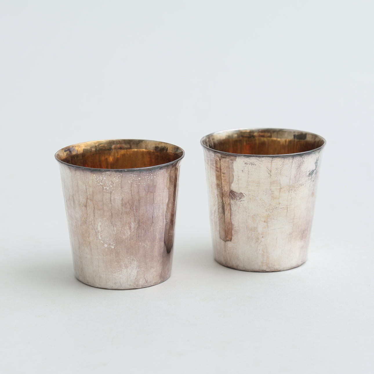BEAKERS, 2 pcs, silver, 147 grams, 1997.